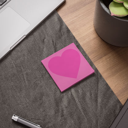 Heart Sticky Notes — Pink Heart Post-it Note Pads for Valentine’s, Gifts & Desk Organization