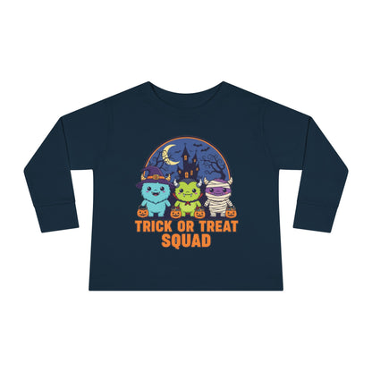 Toddler Halloween Long Sleeve Tee - Trick or Treat Squad, Cute Kids Shirt, Halloween Costume Tee, Toddler Fall Apparel, Kids Halloween [...]