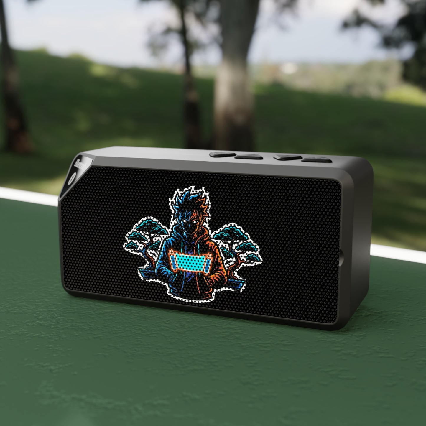 Jabba-Themed Portable Bluetooth Speaker — Retro Space Creature Graphic