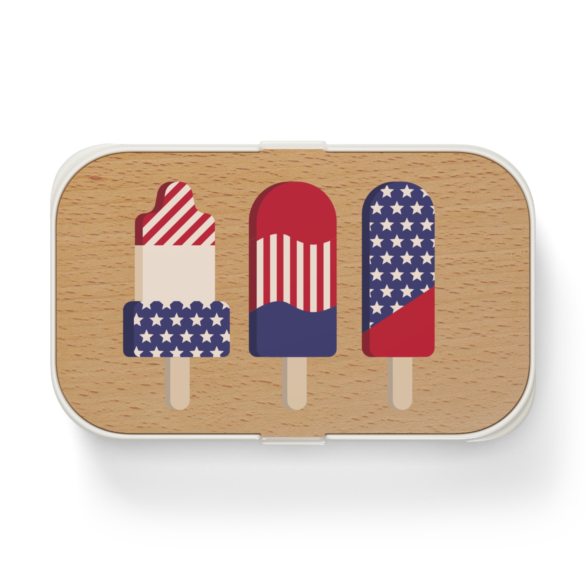 Stars and Stripes Bento Lunch Box for Patriotic Snacks