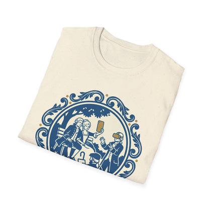 Vintage Blue Rococo Smartphone Toile -  T-Shirt