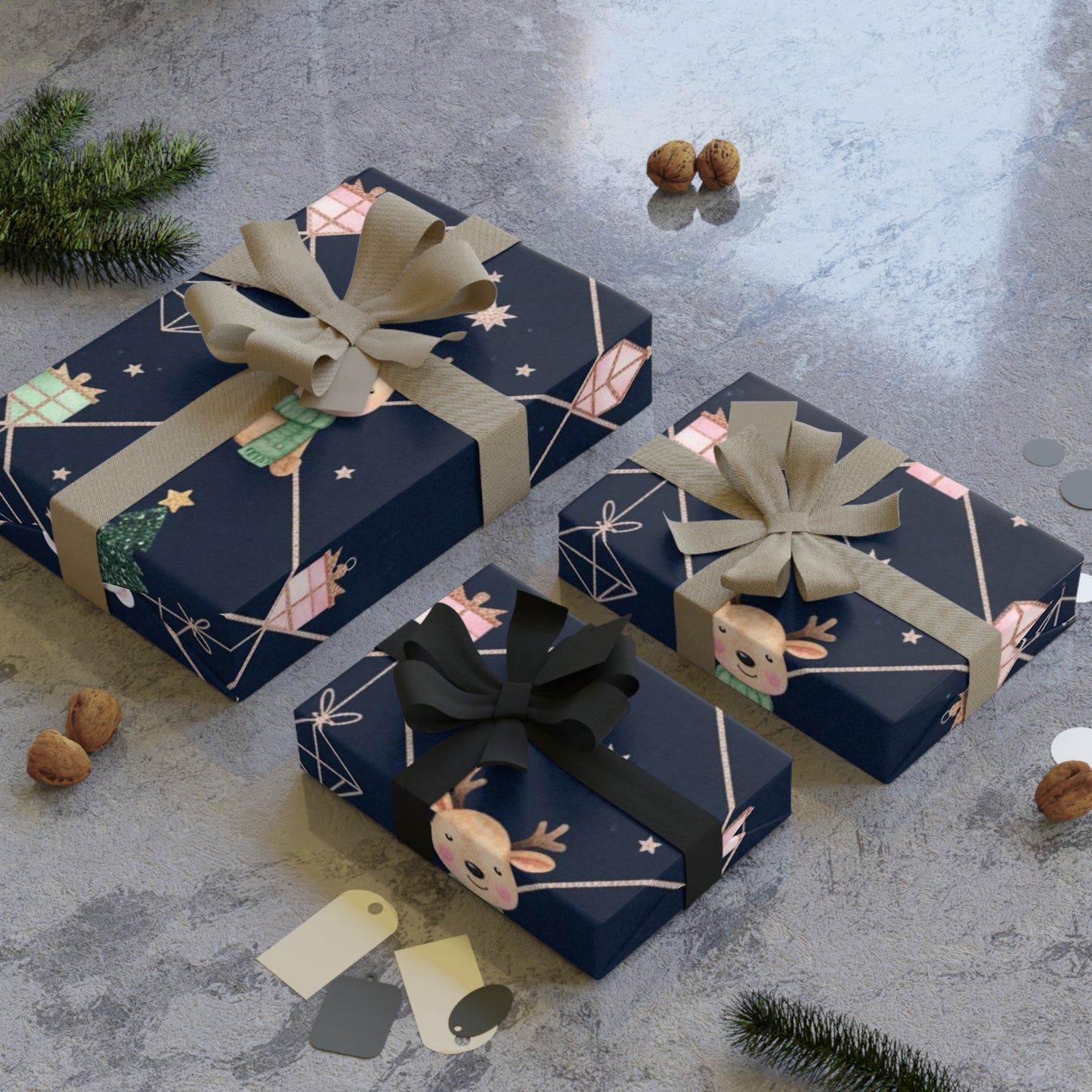 Festive Gift Wrapping Paper Roll for Holidays