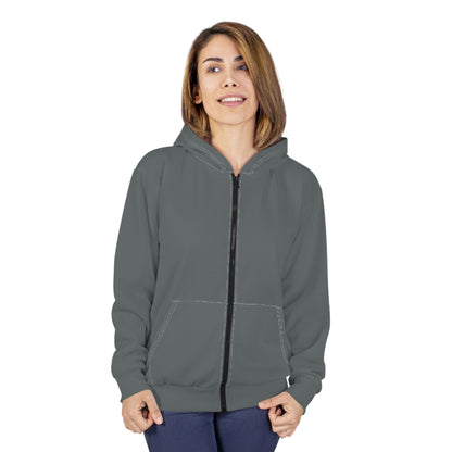 Women’s Cozy dark gray Zip Hoodie for All Seasons