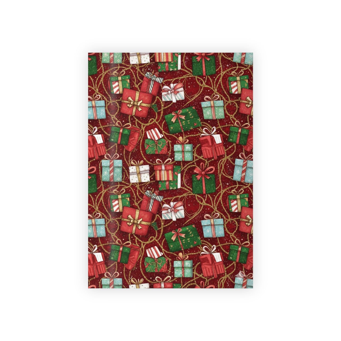 Festive Gift Wrapping Paper Roll - Holiday Cheer Design