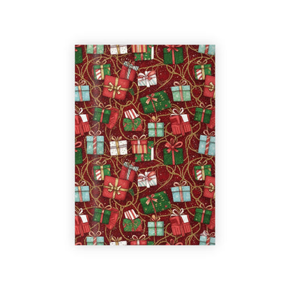 Festive Gift Wrapping Paper Roll - Holiday Cheer Design