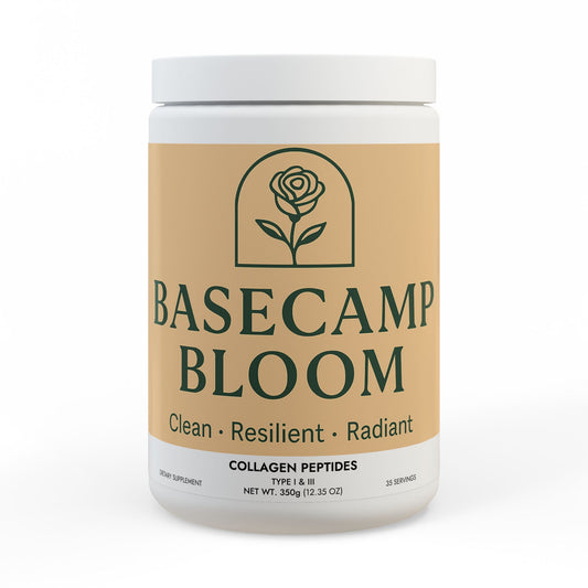 Base Camp Bloom Collagen Peptides Type I & III Supplement (350g, 12.3oz)