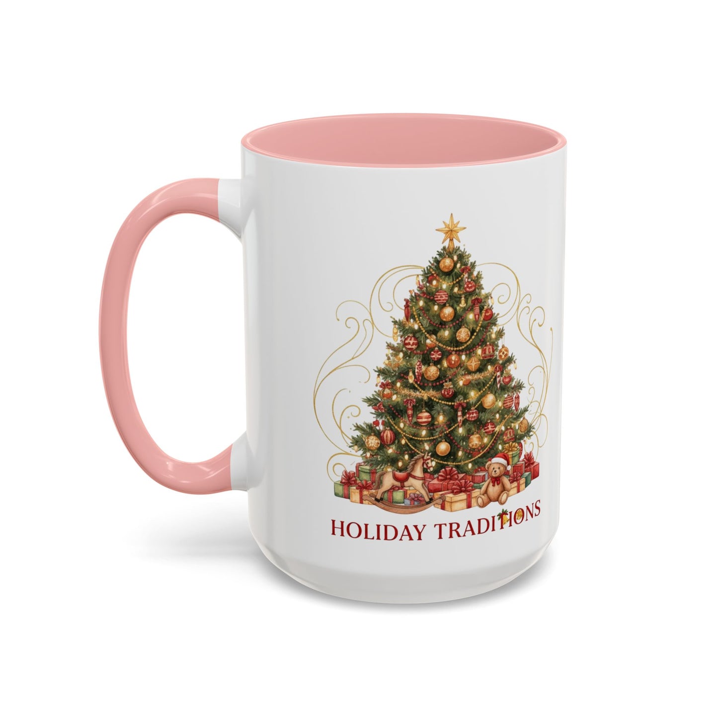 Holiday Traditions Christmas Tree Accent Coffee Mug (11/15oz)