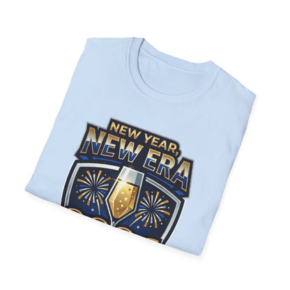 New Year 2026 T-Shirt – "New Year, New Era" Champagne & Fireworks Celebration Tee