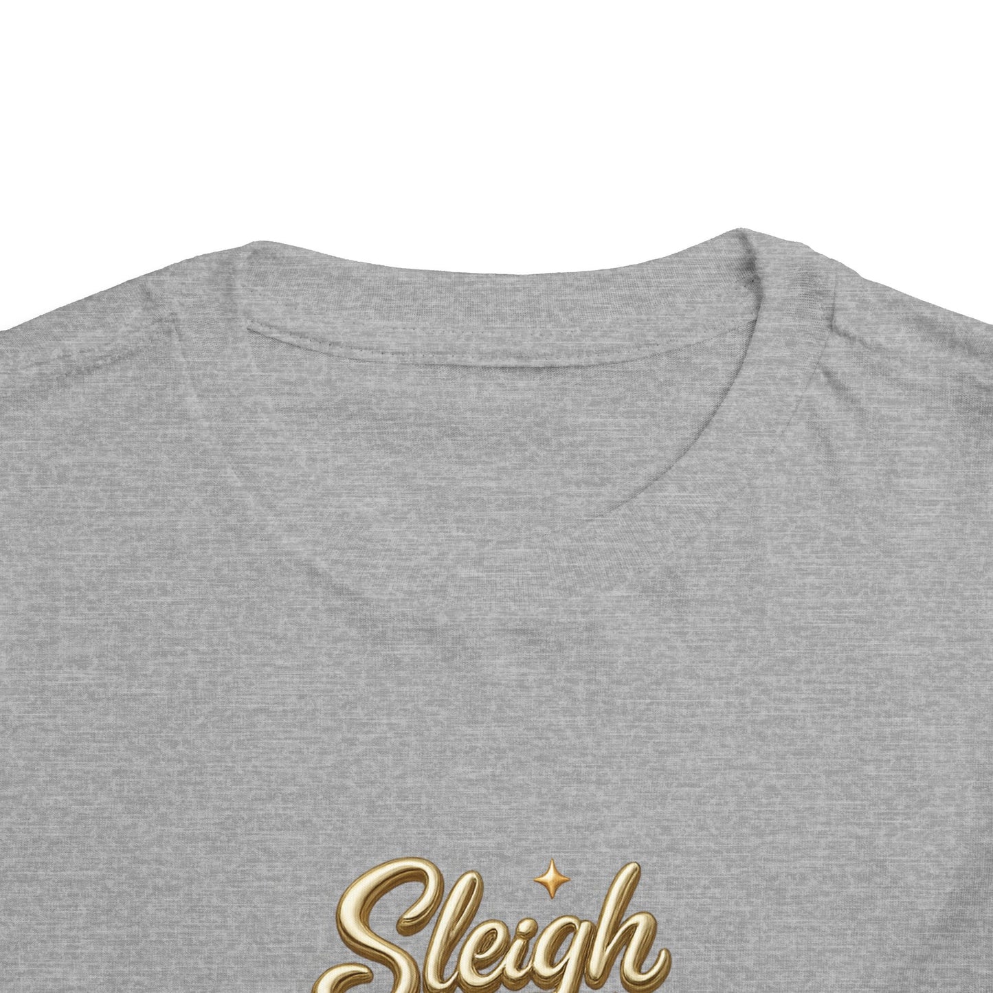 Toddler Tee - "Sleigh All Day" Christmas Tree Holiday Shirt