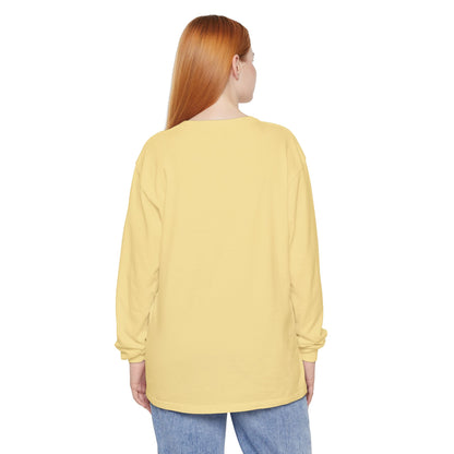 Women’s butter yellow Long Sleeve T-Shirt - Soft, Garment-Dyed Casual Wear