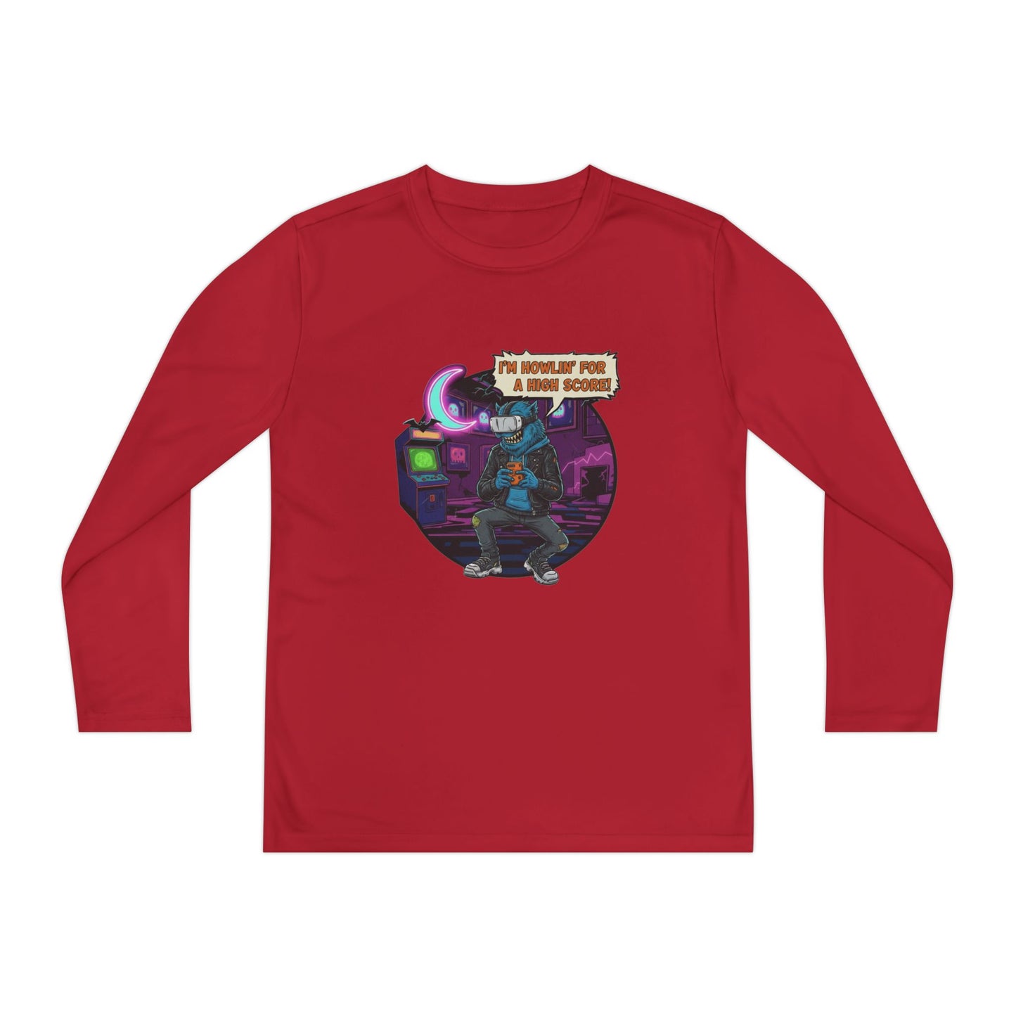 Youth Graphic Long Sleeve Tee - Cool Gamer Vibe, Perfect for Gaming Events, Birthdays, Holidays, Casual Wear, Gift Idea