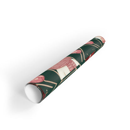 Elegant Santa and friends Gift Wrapping Paper Rolls, 1pc
