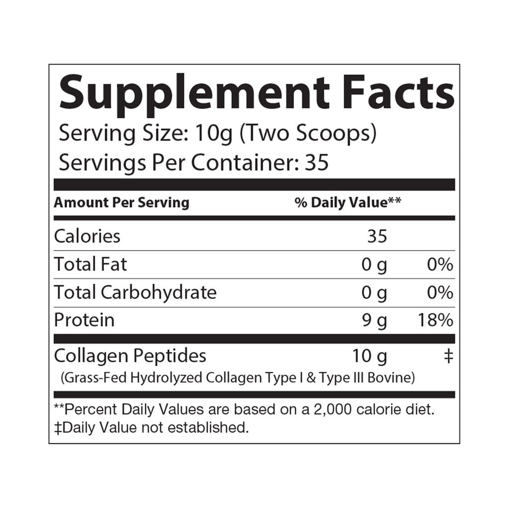 Base Camp Bloom Collagen Peptides Type I & III Supplement (350g, 12.3oz)
