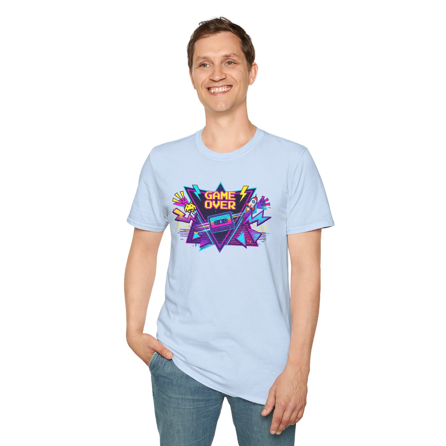 Retro 'Game Over' Graphic T-Shirt — 80s Arcade Gamer Tee