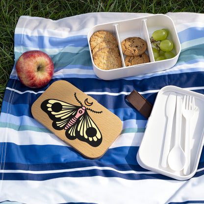 Butterfly Design Bento Lunch Box - Eco-Friendly Meal Container for Kids & Adults