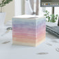 Pastel Watercolor Note Cube — Rainbow Sticky Memo Block