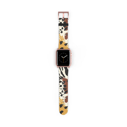 Wildlife Print Watch Band - Trendy and Stylish Accessory for Animal Lovers