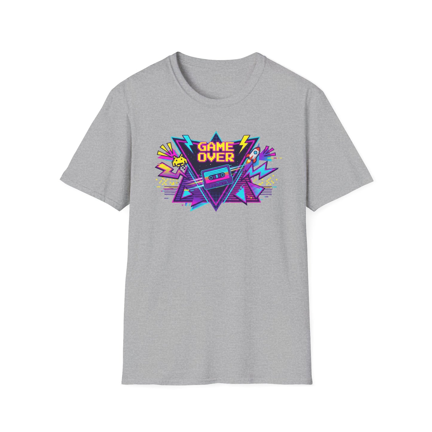 Retro 'Game Over' Graphic T-Shirt — 80s Arcade Gamer Tee