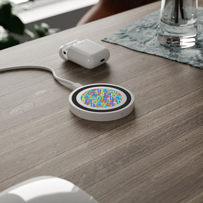 Wireless Charging Pad — Colorful Geometric Pattern Qi Charger (free shipping)