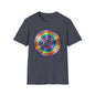 Retro Rainbow CD- Vinyl Record T-Shirt