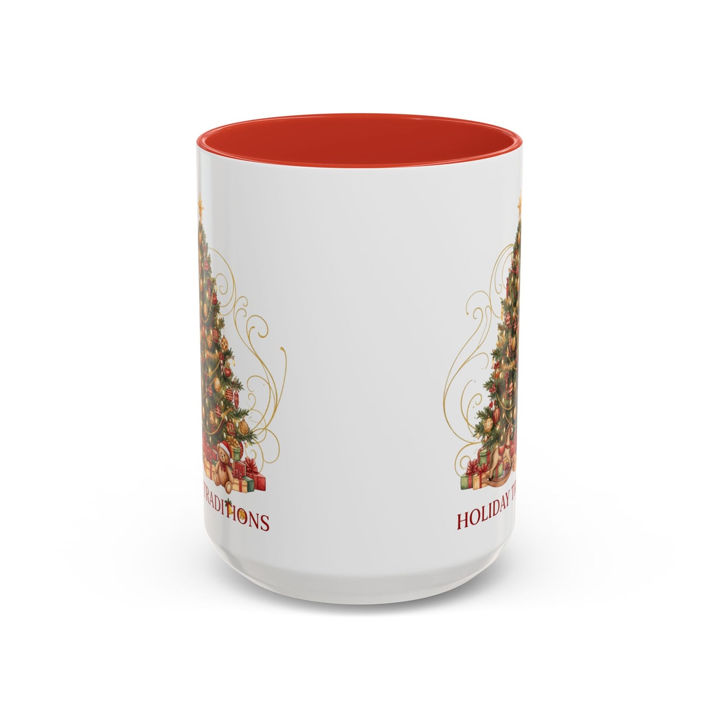 Holiday Traditions Christmas Tree Accent Coffee Mug (11/15oz)