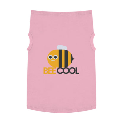 Bee Cool Pet Tank Top — Cute Yellow Bee Dog Shirt