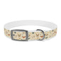 Cute Cartoon Dogs Dog Collar — Beige Puppy Pattern Adjustable Collar