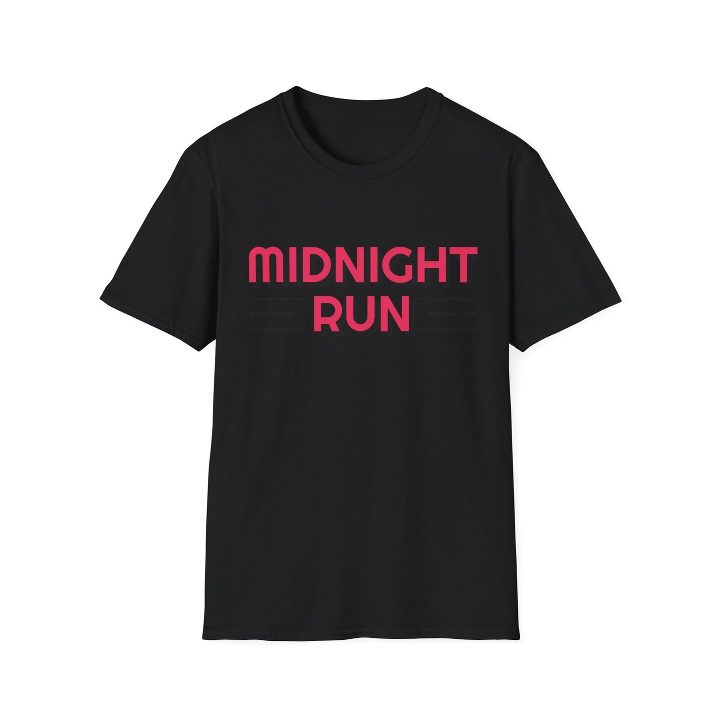 Midnight Run T-Shirt — Retro Pink Track Graphic Tee