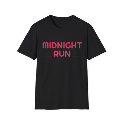 Midnight Run T-Shirt — Retro Pink Track Graphic Tee