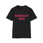 Midnight Run T-Shirt — Retro Pink Track Graphic Tee