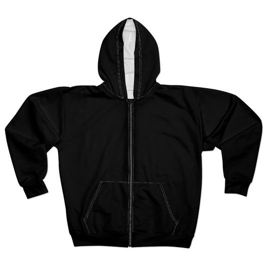 Women’s Cozy black Zip Hoodie - Versatile Layering Essential