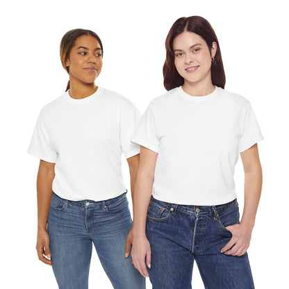 Women’s Casual white Heavy Cotton Tee - Perfect for Everyday Wear