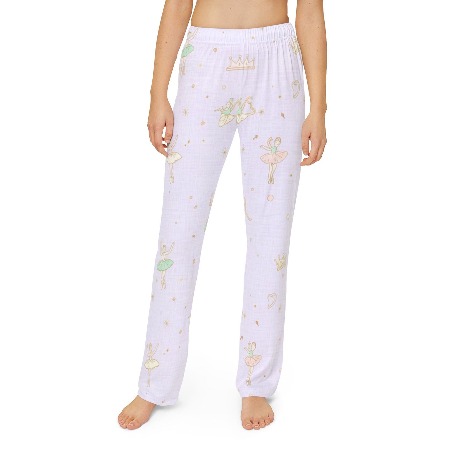 Kids Ballerina Lounge Pants – Pastel Tutu Print