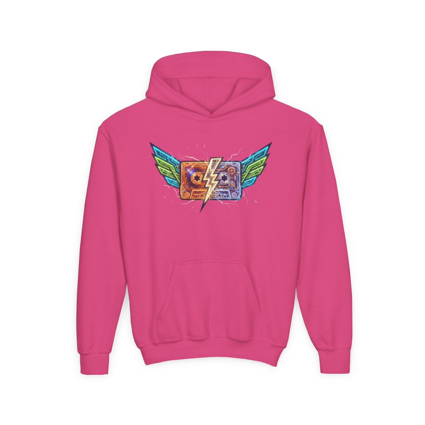 Youth Retro Cassette Wings Hoodie
