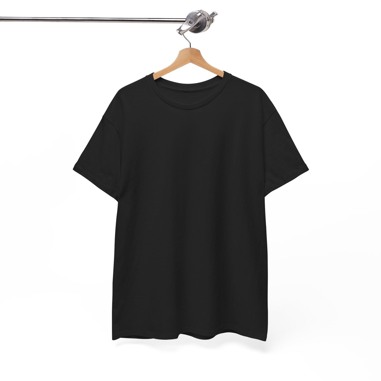 Women’s Casual Black Heavy Cotton Tee - Perfect for Everyday Comfort