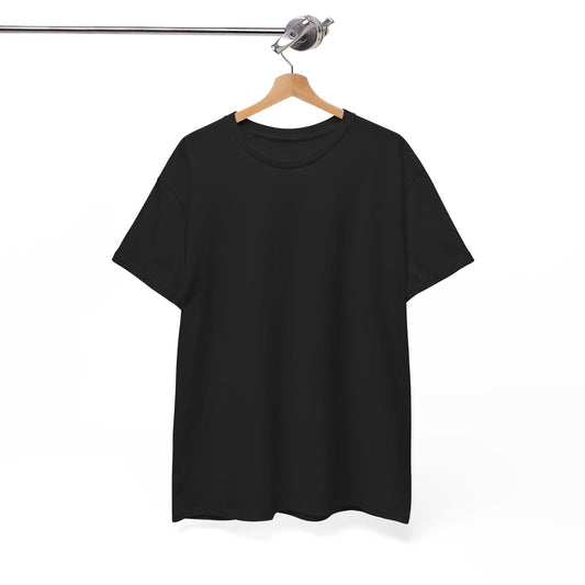 Women’s Casual Black Heavy Cotton Tee - Perfect for Everyday Comfort
