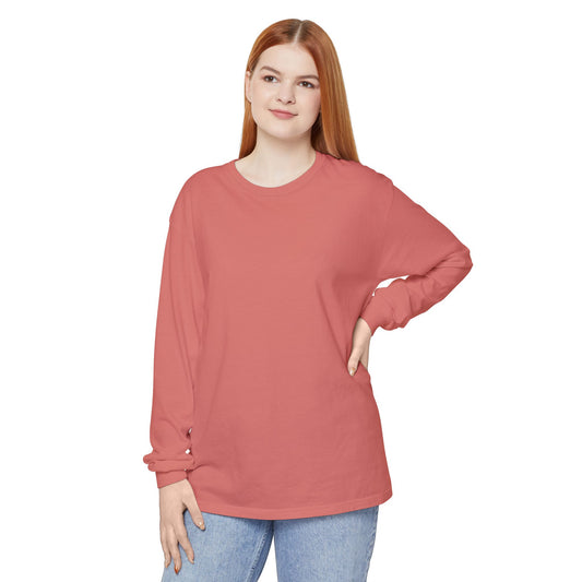 Women’s Comfortable watermelon colored Long Sleeve T-Shirt - Perfect for Casual Wear and Relaxation