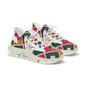 Men's Mesh Sneakers — Colorful Geometric Pattern Athletic Shoes (free shipping)