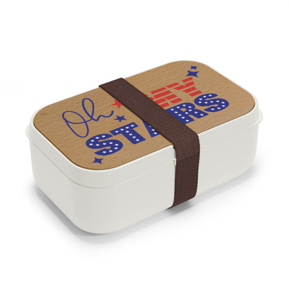 Patriotic Bento Lunch Box - "Oh My Stars" Design