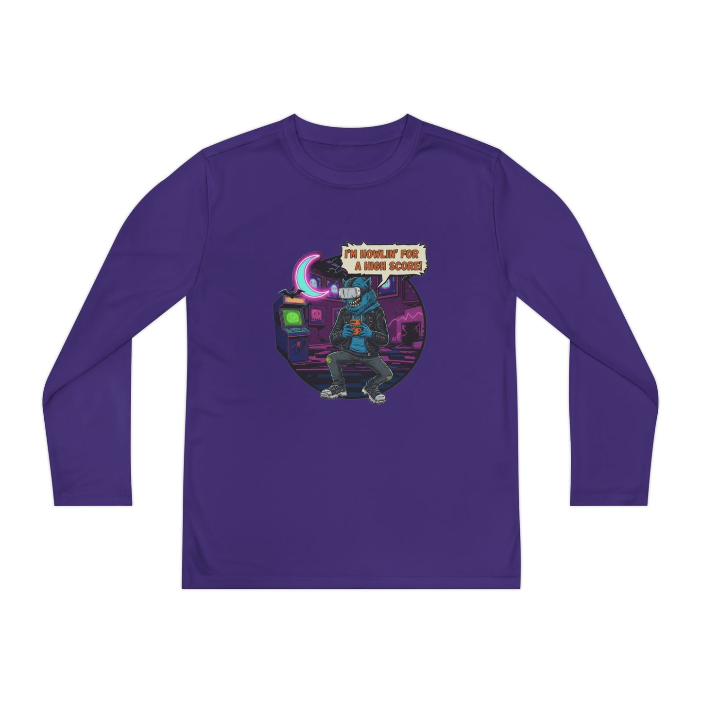 Youth Graphic Long Sleeve Tee - Cool Gamer Vibe, Perfect for Gaming Events, Birthdays, Holidays, Casual Wear, Gift Idea