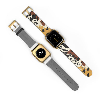 Wildlife Print Watch Band - Trendy and Stylish Accessory for Animal Lovers