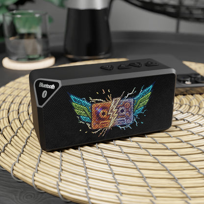 80’s Retro cassette tape Jabba Bluetooth Speaker – Colorful Winged Cassette Graphic Portable Speaker
