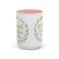 Warmest Wishes Holiday Coffee Mug — Festive Wreath Accent Mug (11/15oz)