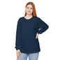Women’s navy blue Garment-Dyed Long Sleeve T-Shirt for All Seasons