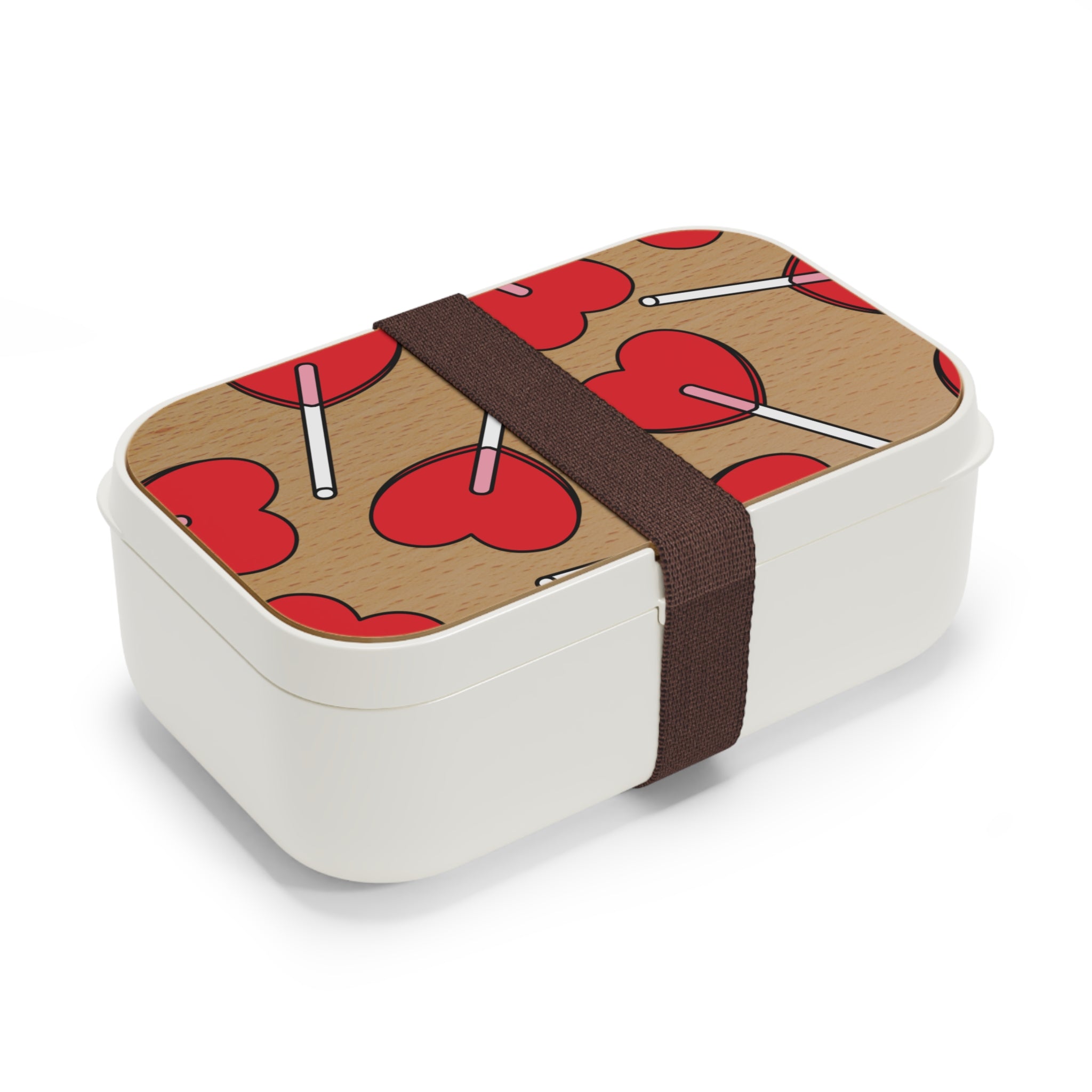 Cute Heart Lollipop Bento Lunch Box for Kids