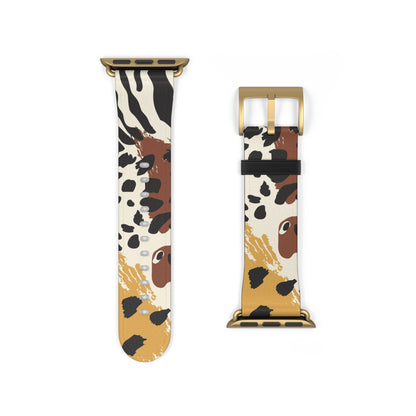 Wildlife Print Watch Band - Trendy and Stylish Accessory for Animal Lovers