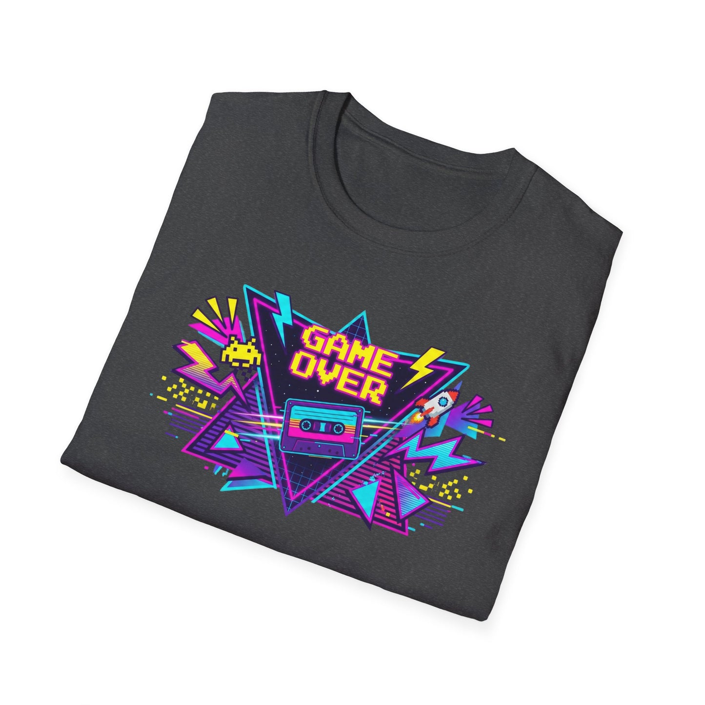 Retro 'Game Over' Graphic T-Shirt — 80s Arcade Gamer Tee