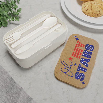 Patriotic Bento Lunch Box - "Oh My Stars" Design