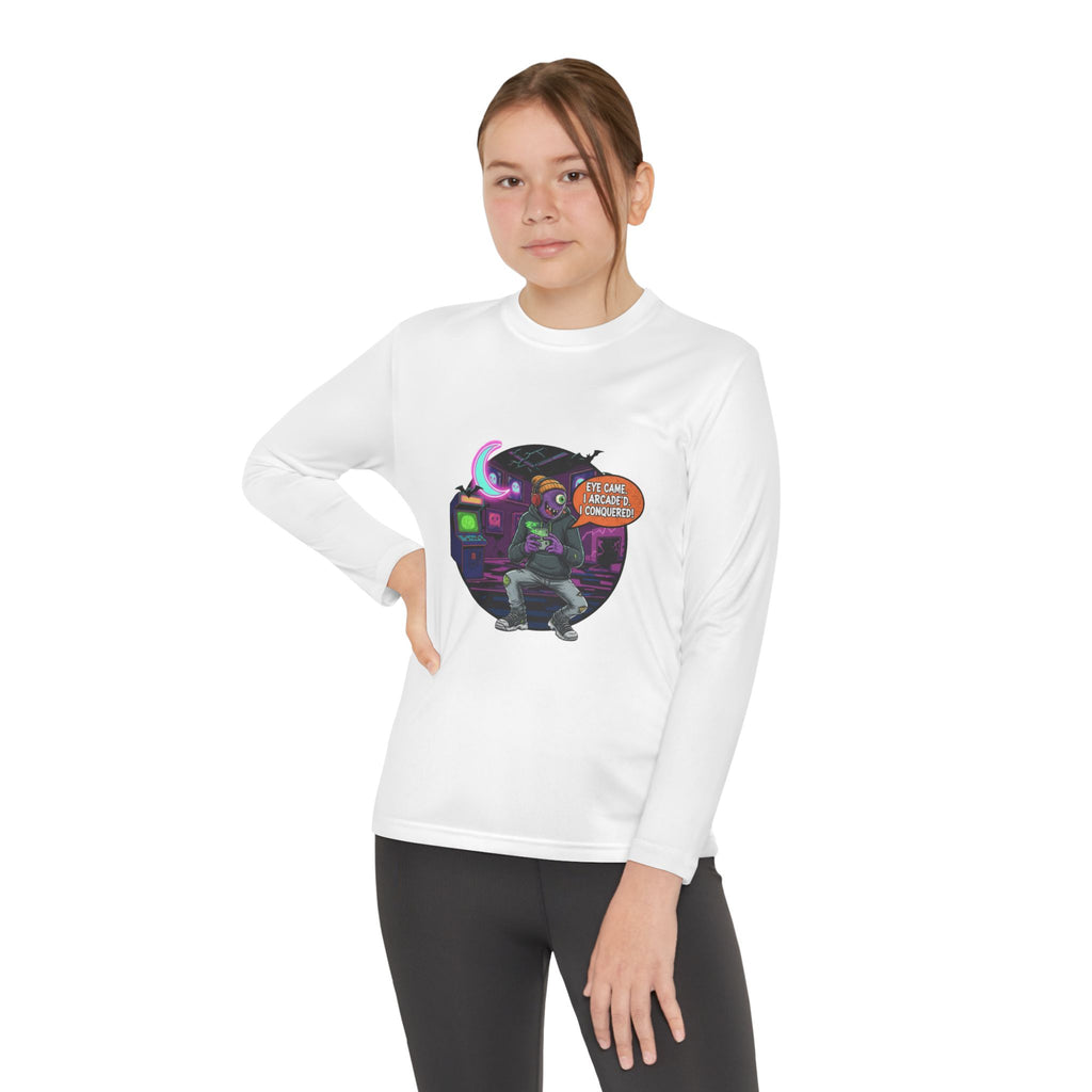 Youth Gamer Long Sleeve Tee, Retro Gaming Gift, Unisex Shirt, Video Game Apparel, Cute Gamer Top, Everyday Casual Wear