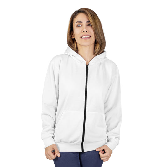 Women’s Stylish white  Zip Hoodie